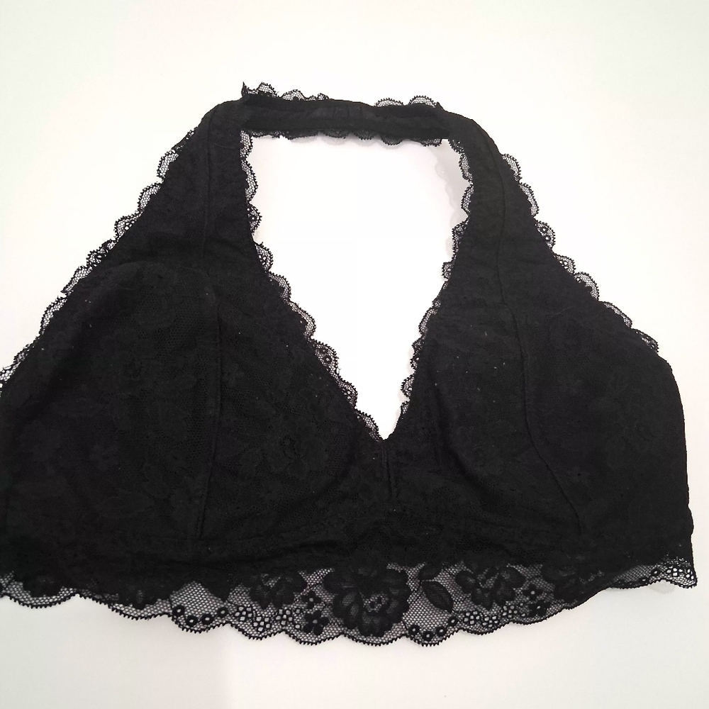 🎉Gilly Hicks By Hollister Black Lace Bralette Size MEDIUM
